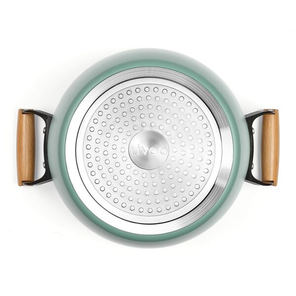 Livoo Stewpot with Wooden Handles 24 cm 5 L Green