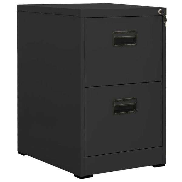 vidaXL Filing Cabinet Anthracite 46x62x72.5 cm Steel
