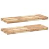 vidaXL Floating Shelves 2 pcs 100x30x4 cm Untreated Solid Wood Acacia