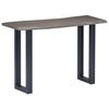 vidaXL Console Table Grey 115x35x76 cm Solid Aacia Wood and Iron