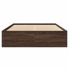 vidaXL Bed Frame without Mattress Brown Oak 120x200 cm Engineered Wood