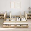 vidaXL Storage Bed Frame with Drawer Sonoma Oak 200 cm Engineered Wood
