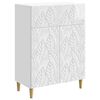 vidaXL Sideboard High Gloss White 66 x 34.5 x 90 cm Engineered Wood