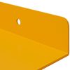 vidaXL Floating Shelf 2 pcs Mustard Yellow 30 x 9 x 2.5 cm Steel