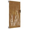 vidaXL Garden Gate 85x175 cm Corten Steel Grass Design