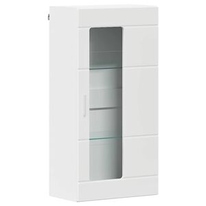 vidaXL Wooden Cabinet White Engineered Wood