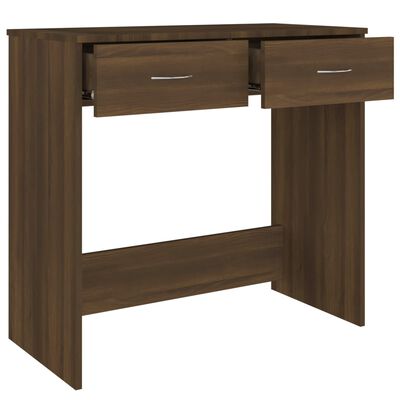 vidaXL Desk Brown Oak 80x40x75 cm Engineered Wood