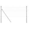 vidaXL Outdoor Euro Fence Ground Fix 10 x 0.6 m Galvanised Steel Mesh