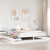 vidaXL Bed Frame without Mattress White 200x200 cm Solid Wood Pine