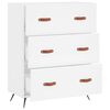 vidaXL Chest of Drawers White 69.5x34x90 cm Engineered Wood