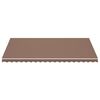 vidaXL Replacement Fabric for Awning Brown 5x3 m