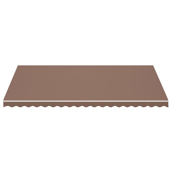 vidaXL Replacement Fabric for Awning Brown 5x3 m