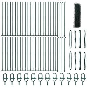 vidaXL Welded Wire Fence with Concrete Base 100 x 1 m (W x H)