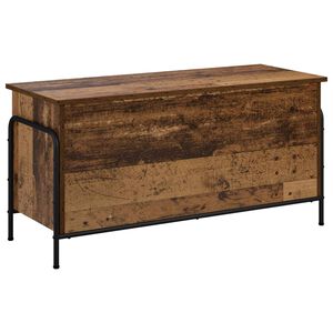 vidaXL Storage Box Old Wood 100 x 40 x 49.5 cm Engineered Wood
