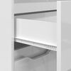 vidaXL Bathroom Cabinet Manual High Gloss White 72.5 x 36.5 x 100 cm