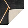 vidaXL Rug Washable Black and Gold 120x180 cm