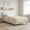 vidaXL Winter Duvet Quilted Cream 155 x 200 cm Microfiber