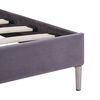 vidaXL Bed Frame without Mattress Grey Fabric 135x190 cm Double