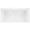 vidaXL Paper Bags 250 pcs with Handles White 32x17x25 cm