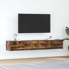 vidaXL TV Cabinets 2 pcs Smoked Oak 80x31x25.5 cm Engineered Wood