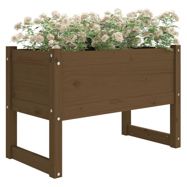 vidaXL Planter Honey Brown 78x40x52 cm Solid Wood Pine