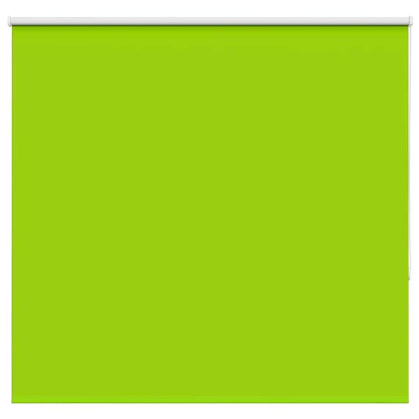 vidaXL Roller Blind Blackout Leaves Green 160x130 cm Fabric Width 156.6 cm Polyester