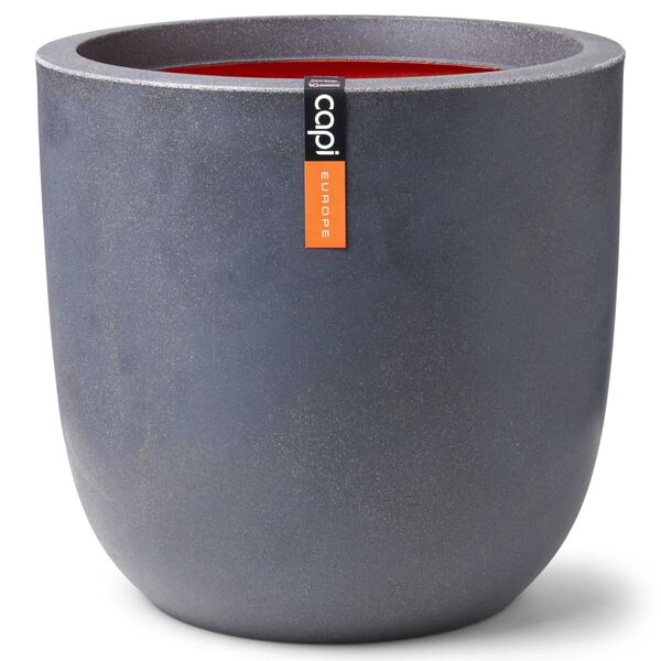 Capi Egg Planter "Urban Smooth" 43x41 cm Dark Grey