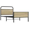 vidaXL Bed Frame without Mattress 90x190 cm Sonoma Oak Engineered Wood
