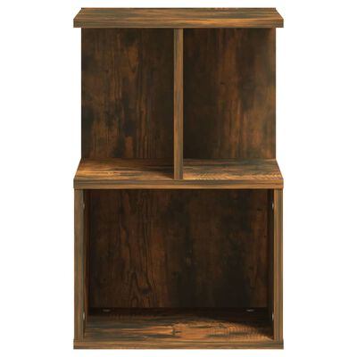 vidaXL Bedside Cabinet Smoked Oak 35x35x55 cm Engineered Wood