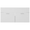 vidaXL Sink Cabinet with Built-in Basin White and Sonoma Oak Engineered Wood