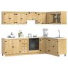 vidaXL Cabinet with Drawer SKI 10 pcs Honey Brown Solid Pine Wood