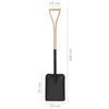 vidaXL Garden Shovel YD Grip Steel and Ashwood