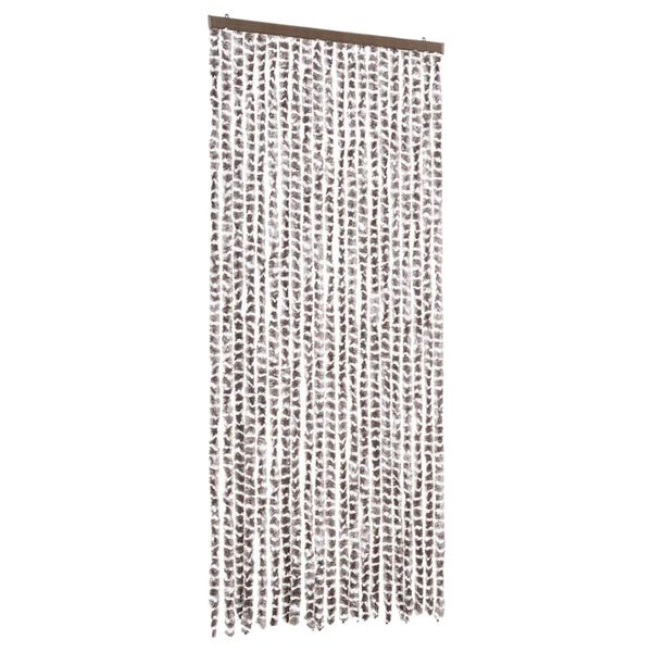 vidaXL Insect Curtain Taupe and White 90x220 cm Chenille
