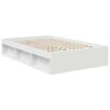 vidaXL Bed Frame with Headboard White 120 x 200 cm Solid Pine Wood
