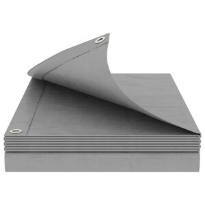 vidaXL Tarpaulin with Eyelets Light Grey 2 x 3 m 180 gsm PE