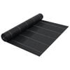 vidaXL Weed Membrane | Black with Green Stripes | 100% Polypropylene | 1 x 10 m
