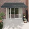 vidaXL Retractable Awning Anthracite 3.5x2.5 m Fabric and Aluminium