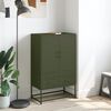 vidaXL Highboard Olive Green 68x39x111.5 cm Steel