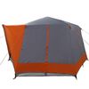 vidaXL Cabin Tent with Roof Grey and Orange 333 x 317 x 194 cm