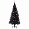 vidaXL Christmas Tree with 300 LEDs with Stand Black 240 cm PVC
