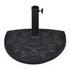 vidaXL Parasol Base | Black | Resin, Steel | Heavy duty | Parasol Base