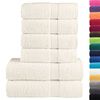 vidaXL 6 Piece Premium Towel Set SOLUND Cream 600 gsm