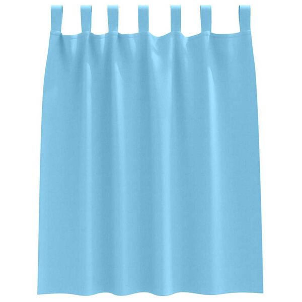 vidaXL Blackout Curtains with Rings 2 pcs Light Blue 140 x 140 cm