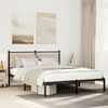 vidaXL Metal Bed Frame without Mattress Sonoma Oak 150x200 cm King Size