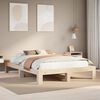 vidaXL Bed Frame without Mattress 140x190 cm Solid Wood Pine