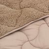 vidaXL Full Year Duvet Taupe 200 x 200 cm Microfiber and Teddy fleece