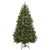vidaXL Artificial Christmas Tree Green 240 cm PVC and Metal