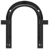 vidaXL Bridle Rack Wall Mounted Black Iron