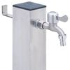 vidaXL Garden Water Column 60 cm Stainless Steel Square