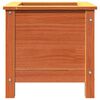 vidaXL Garden Planter Wax Brown 40 x 40 x 39 cm Solid Pine Wood